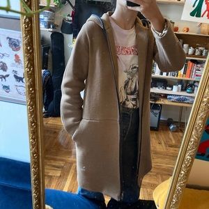 J.Crew hooded classic wool coat - camel